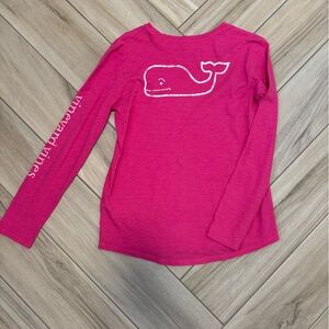 Vineyard Vines Pink Long Sleeve Kids Shirt
